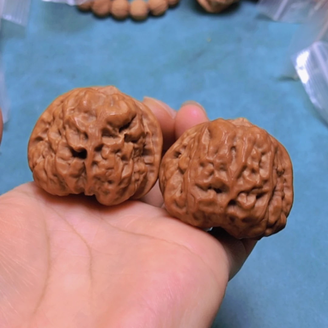 【闪购商品】核桃摆件40黄蛤蟆头出油