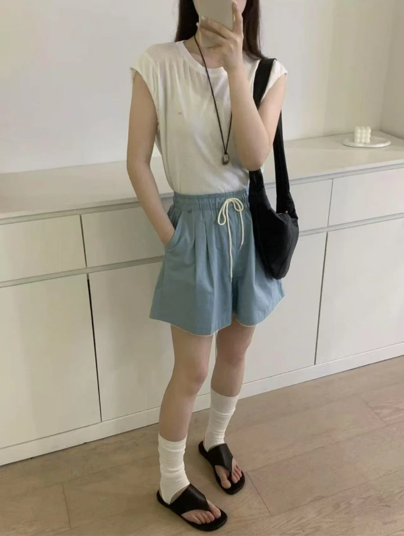 2025新款女生直筒百搭气质休闲短裤 YME0B0053507