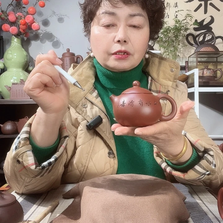 朱泥茶壶原矿紫砂壶