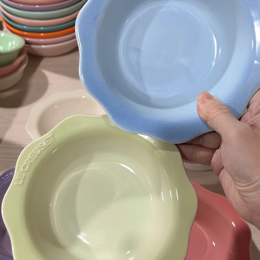 陶瓷++++花边晚 抹茶绿 天蓝