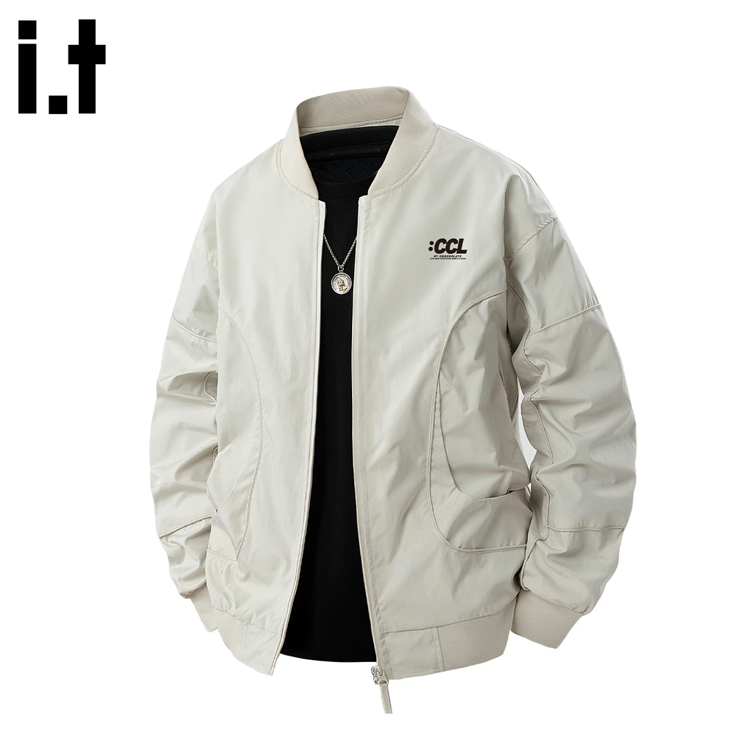 i.t:CHOCOOLATE美式休闲夹克男士2025秋冬季新款宽松百搭翻领外套