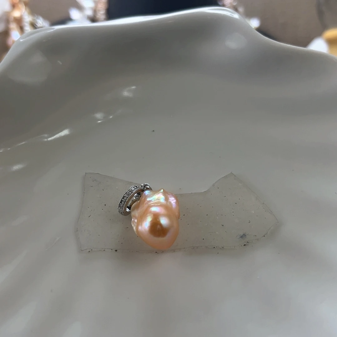柠***¥淡水珍珠未镶嵌吊坠【纯恬】