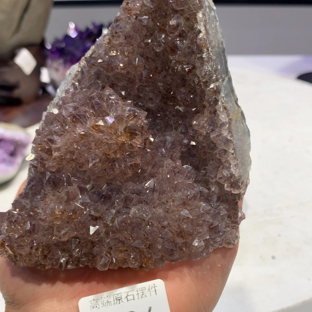 水晶摆件未镶嵌小**琦紫晶534