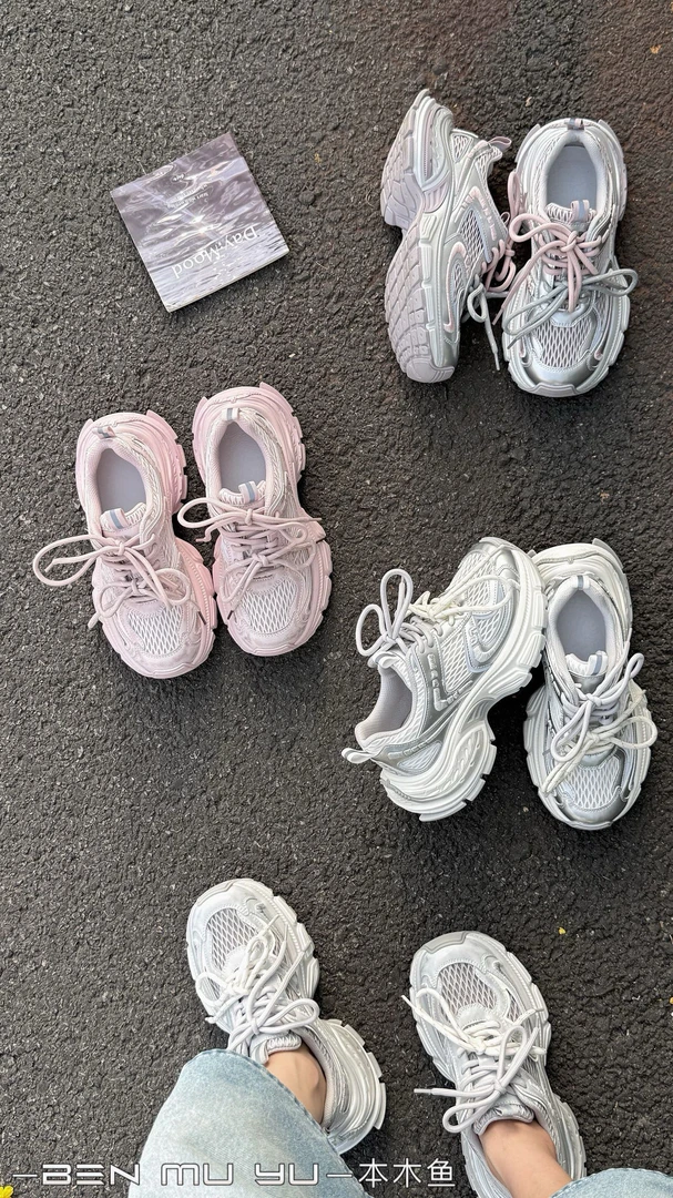 水钻增高春季厚底纯色时尚休闲鞋胶粘运动休闲鞋中跟