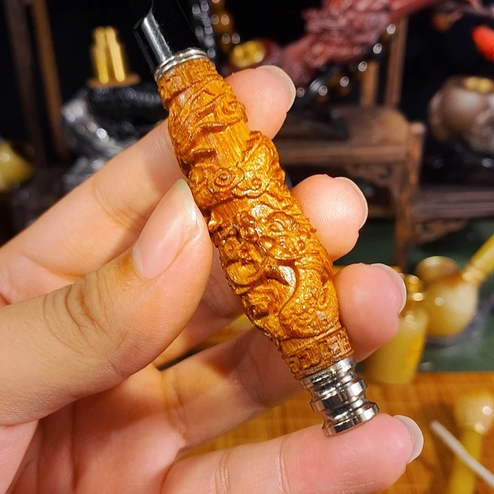 高端定制金丝楠烟嘴