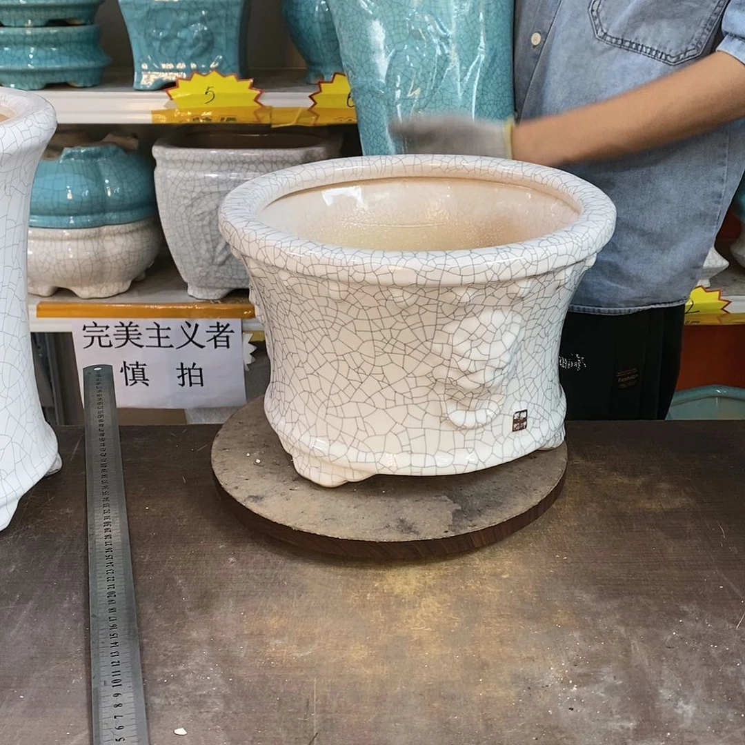 水**石花盆花盆里的花都开