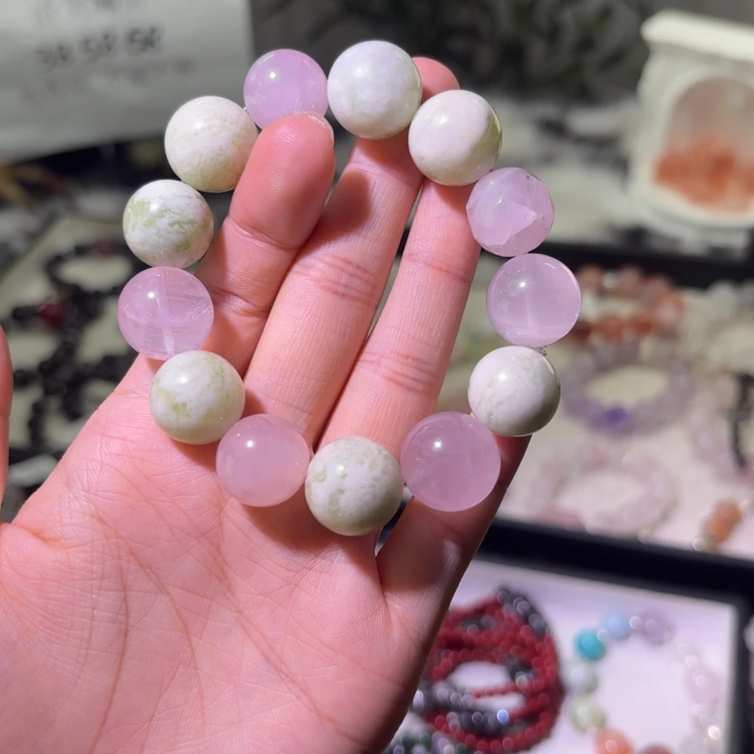 烟晶手链银S925镶嵌