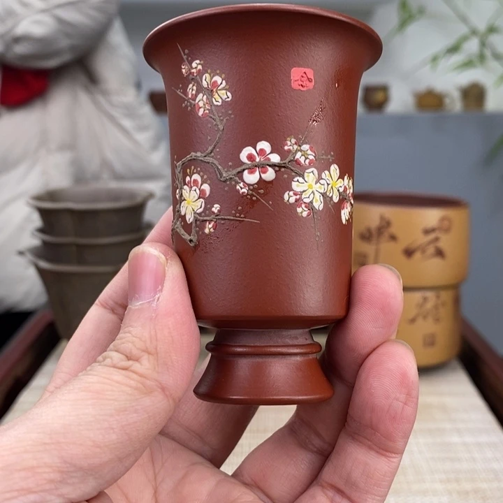 紫砂茶杯宜兴紫砂主人杯