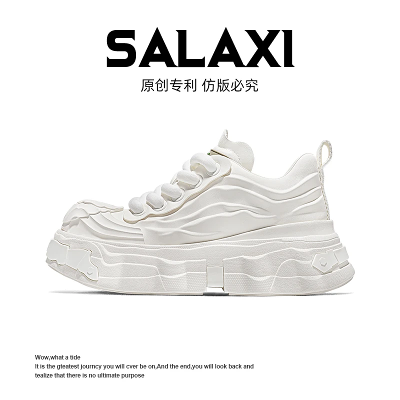 SALAXI【情侣款】潮系大头微翘简约休闲原创设计德比鞋潮流男女鞋