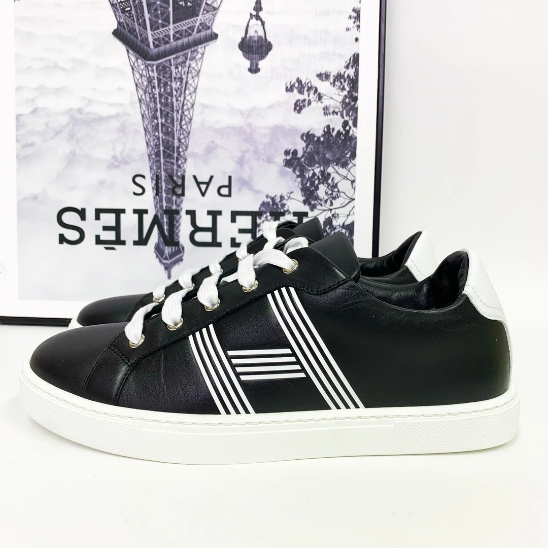 未使用 Hermes/爱马仕 爱马仕Avantage牛皮白标低帮休闲板鞋