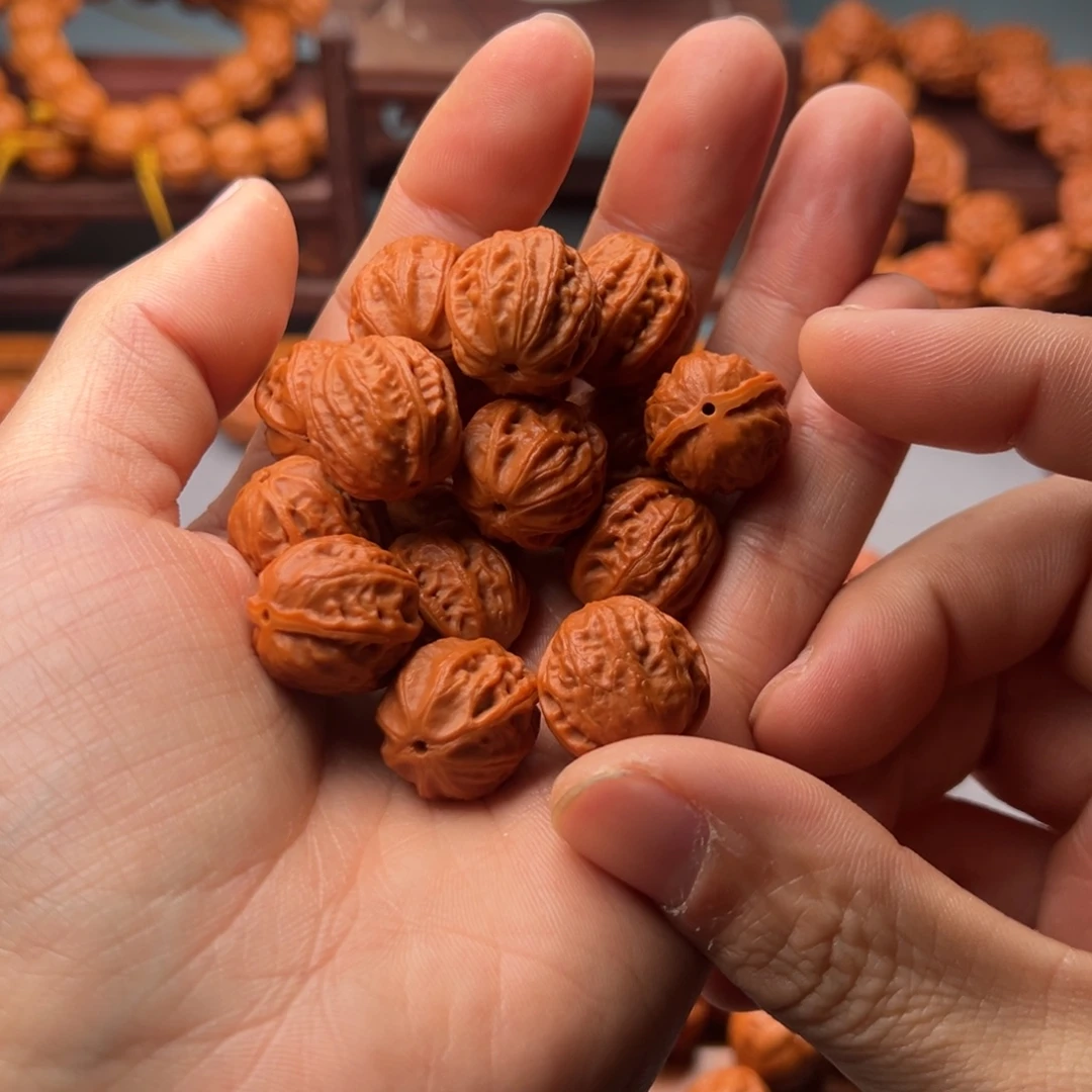 柿***意文玩核桃手串19八棱