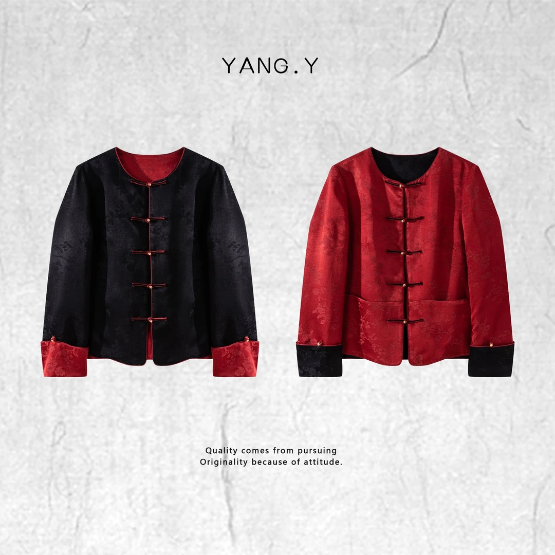 YANG.Y- 深圳原创新中式桑蚕丝两面穿国风女装2025春款体验91216