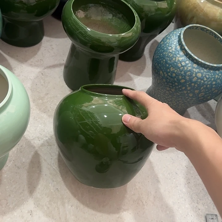 白泥花盆微瑕无孔