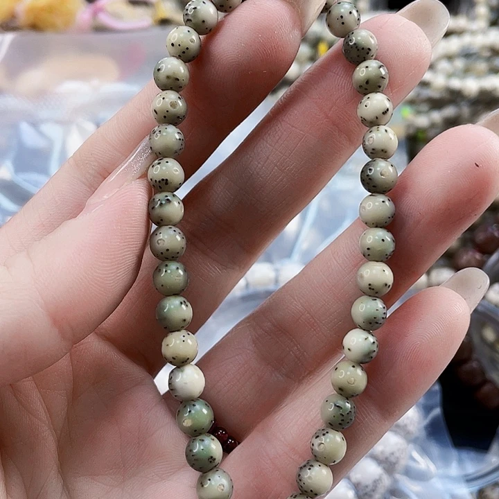 星月菩提手串糯冰大留白6