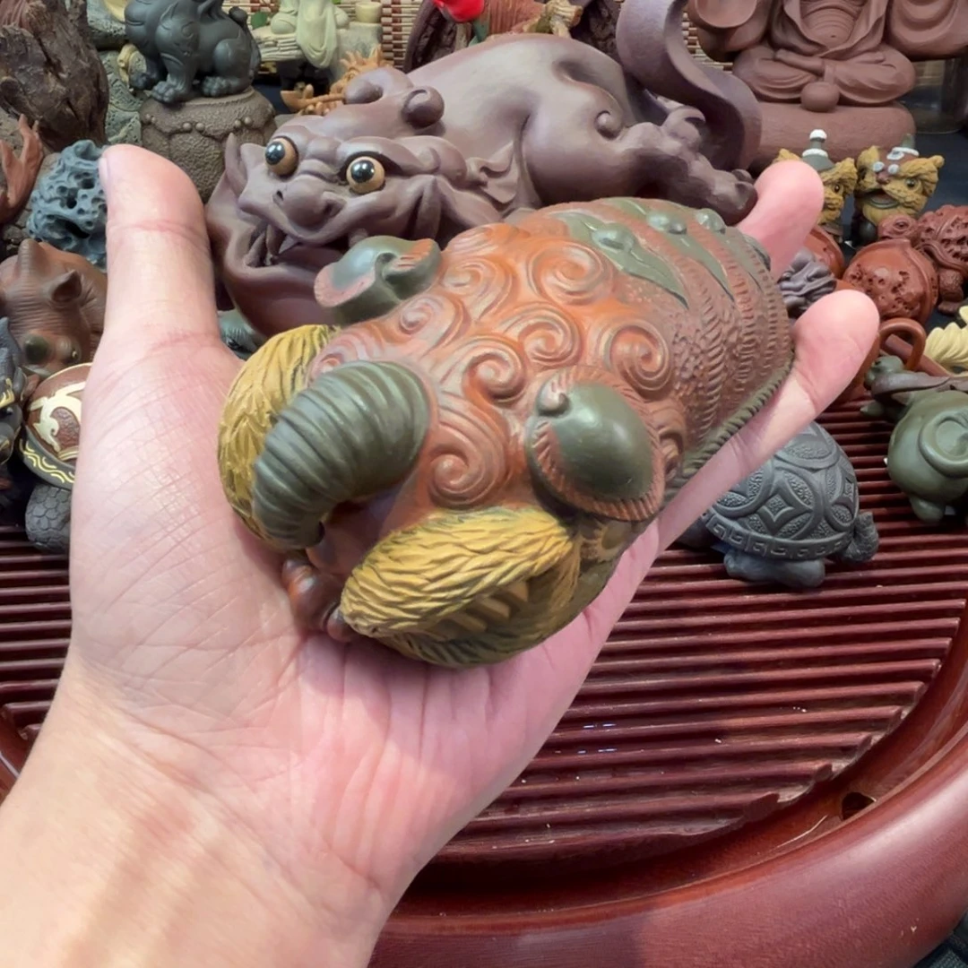 徐***堂茶宠紫砂貔貅茶宠、茶则