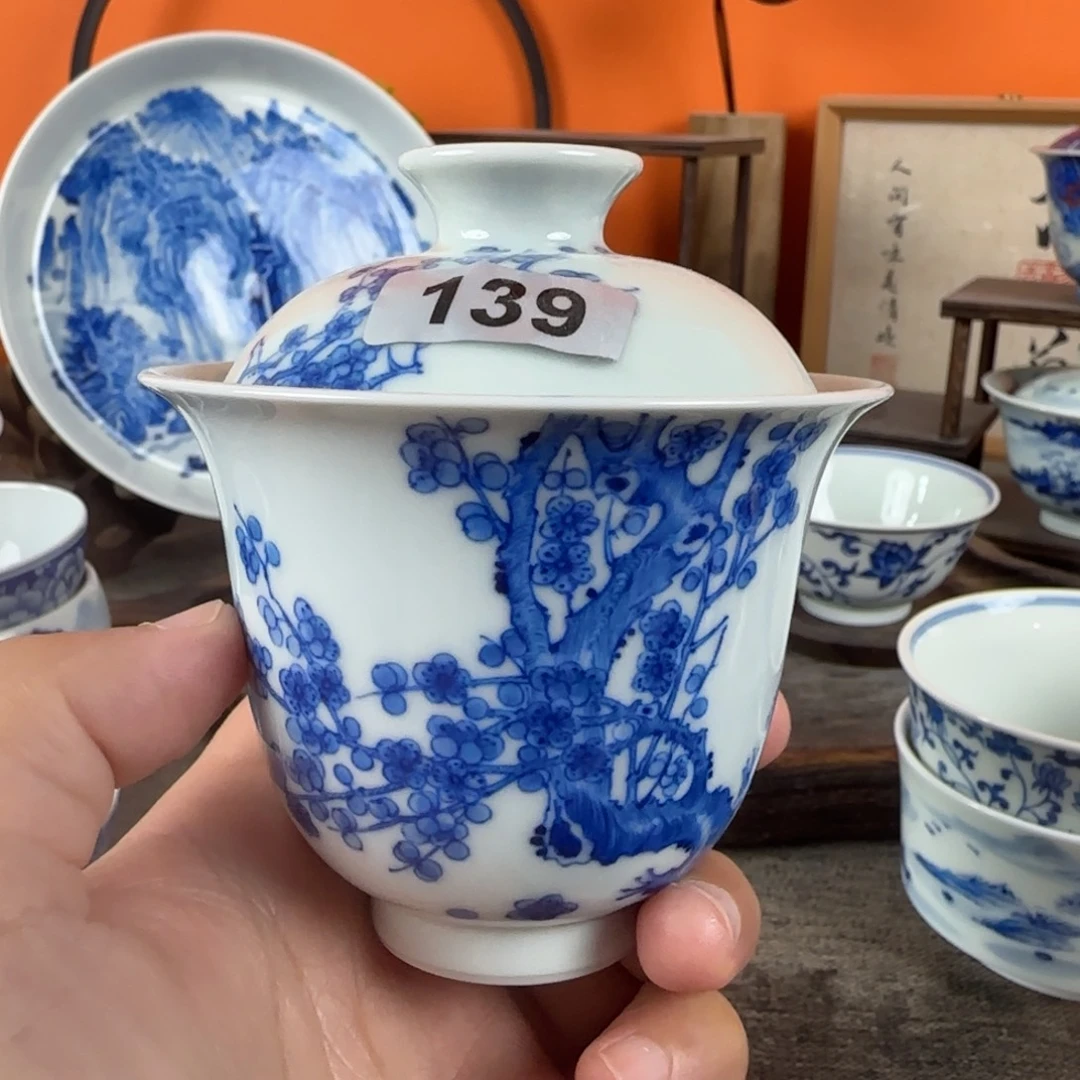 瓷片景德镇手绘青花茶器139