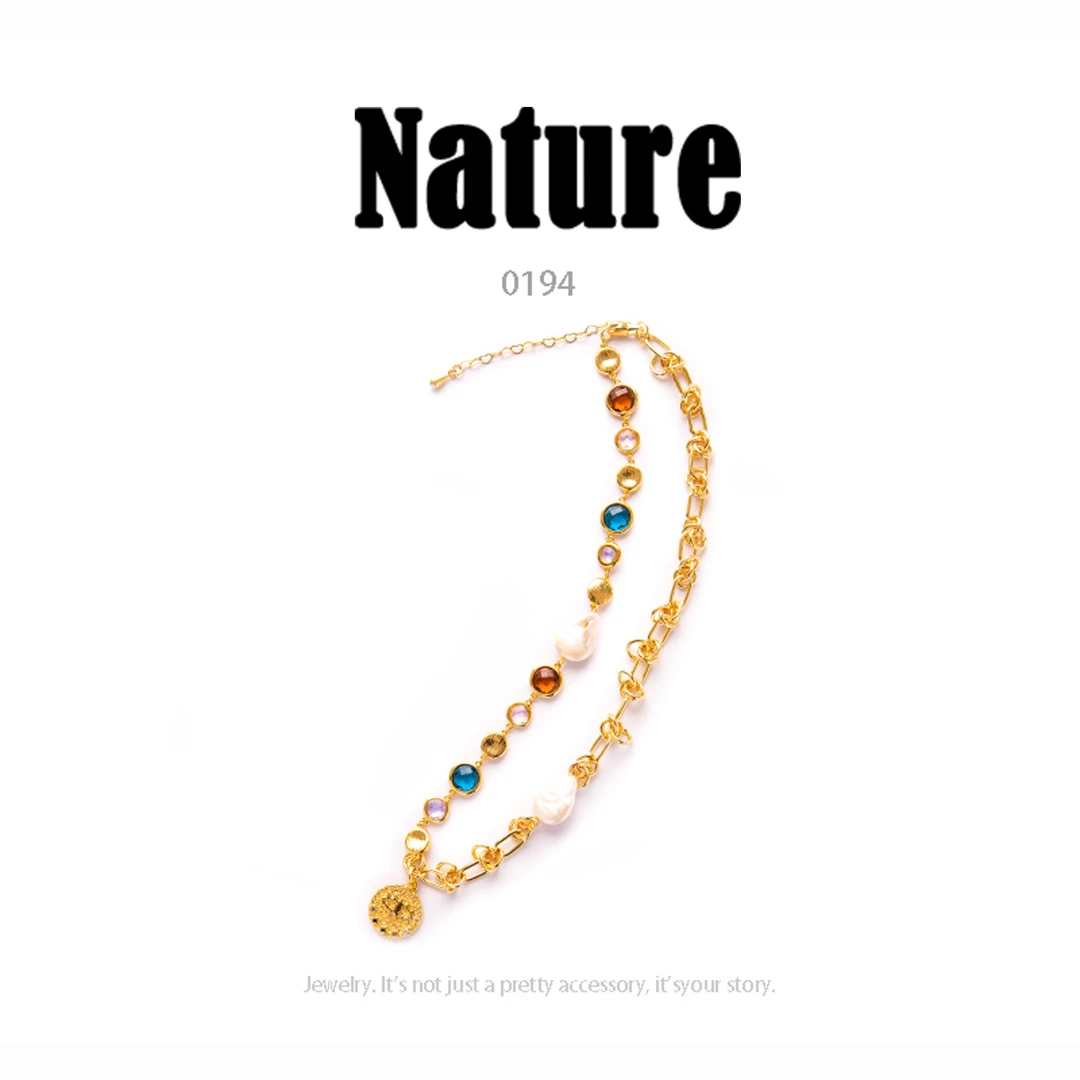 镀K金 Nature  项链~0194（40+5cm）