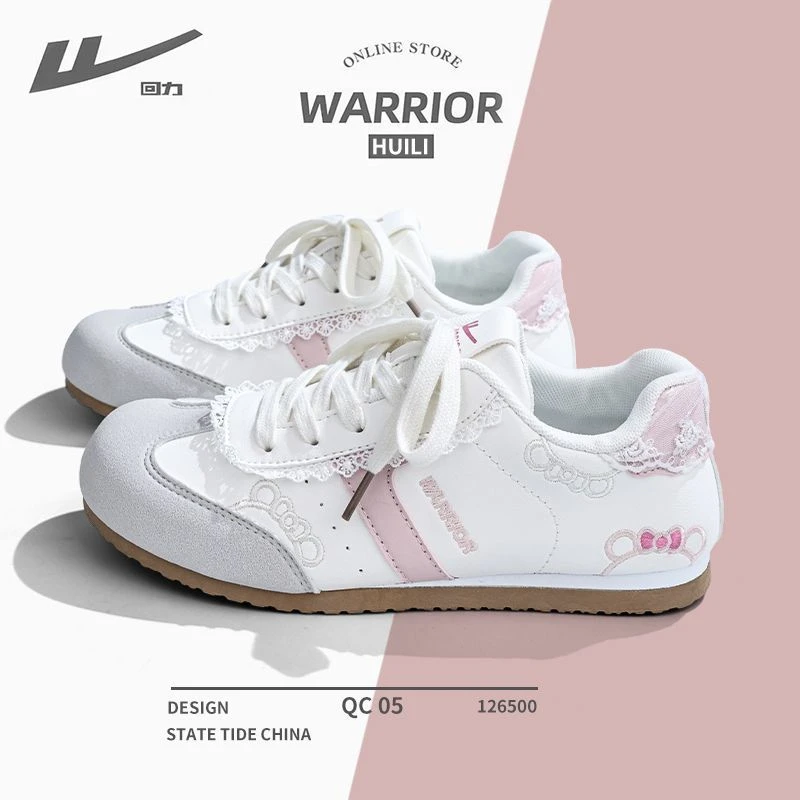 回力女鞋2025新款运动鞋女德训鞋可爱KT猫刺绣韩系百搭板鞋休闲鞋