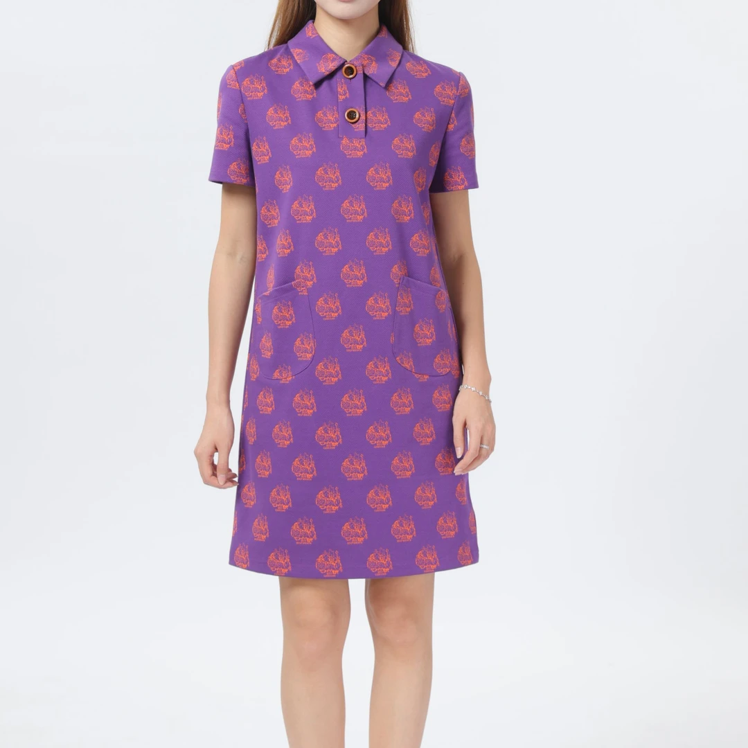 GIRDEAR/哥弟新款时尚显瘦短袖气质休闲百搭女装连衣裙150007