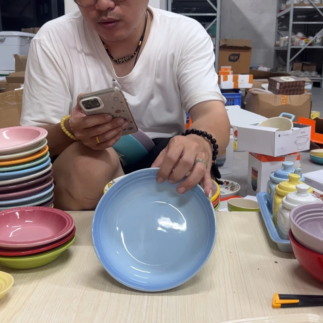 小姐姐家瓷器好漂亮水晶蓝燕麦