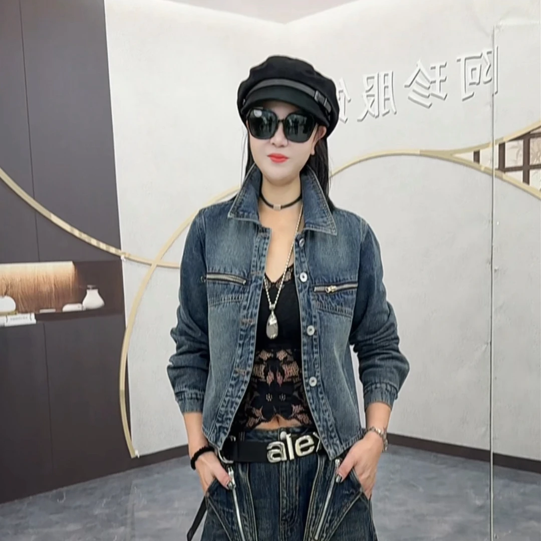 阿珍服饰店 新款时尚百搭牛仔外套#0019