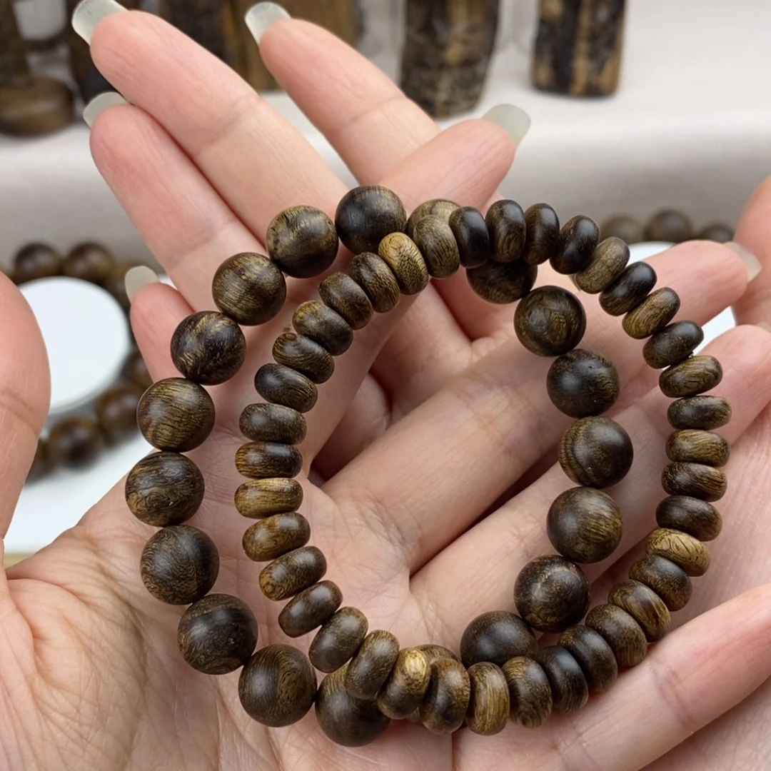 沉香手串极*白越南芽庄白奇楠