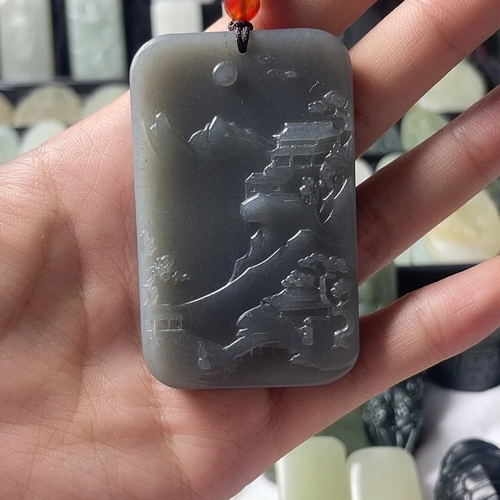 和田玉未镶嵌颈饰