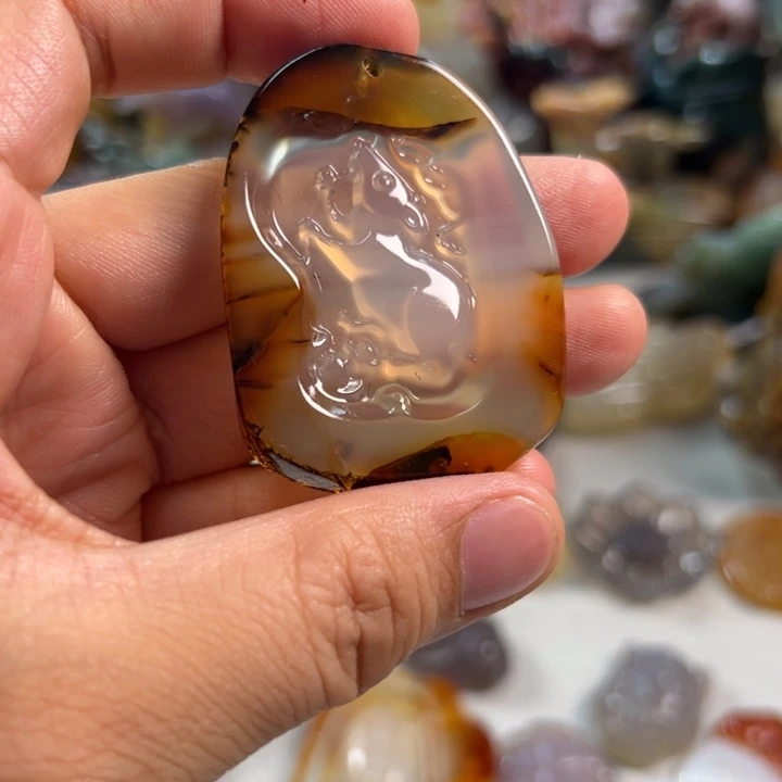 玛瑙/玉髓吊坠(不含链)未镶嵌