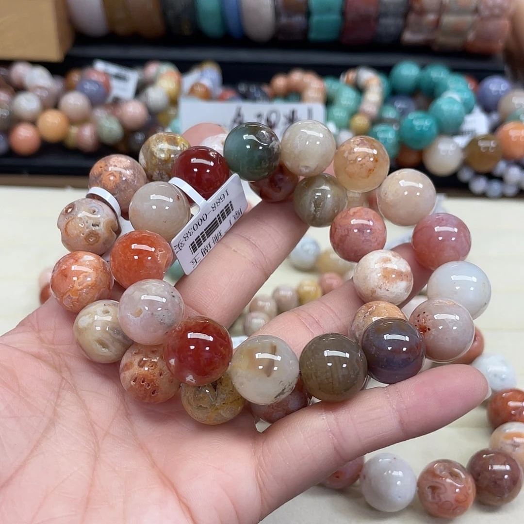 未镶嵌手串硅化珊瑚（珊瑚玉）赤*子836