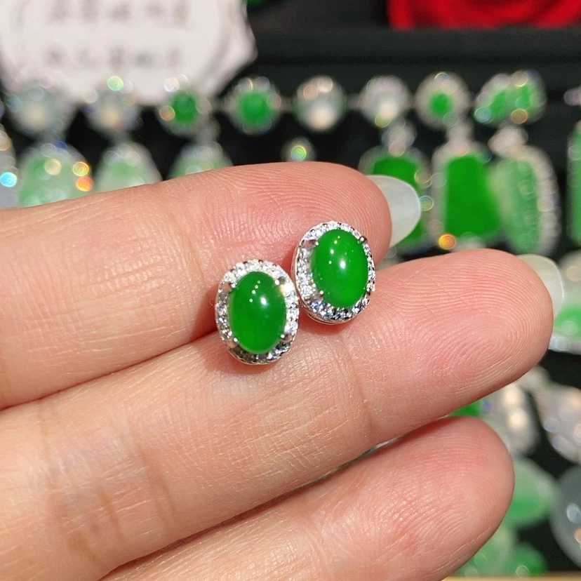 【闪购商品】未镶嵌翡翠耳饰天然翡翠