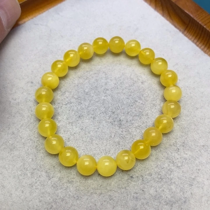 蜜蜡裸石未镶嵌手串