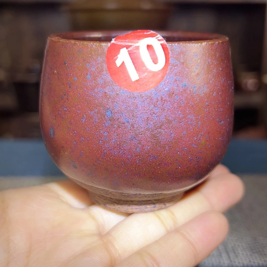 纯手工制作的紫金色龙蛋杯