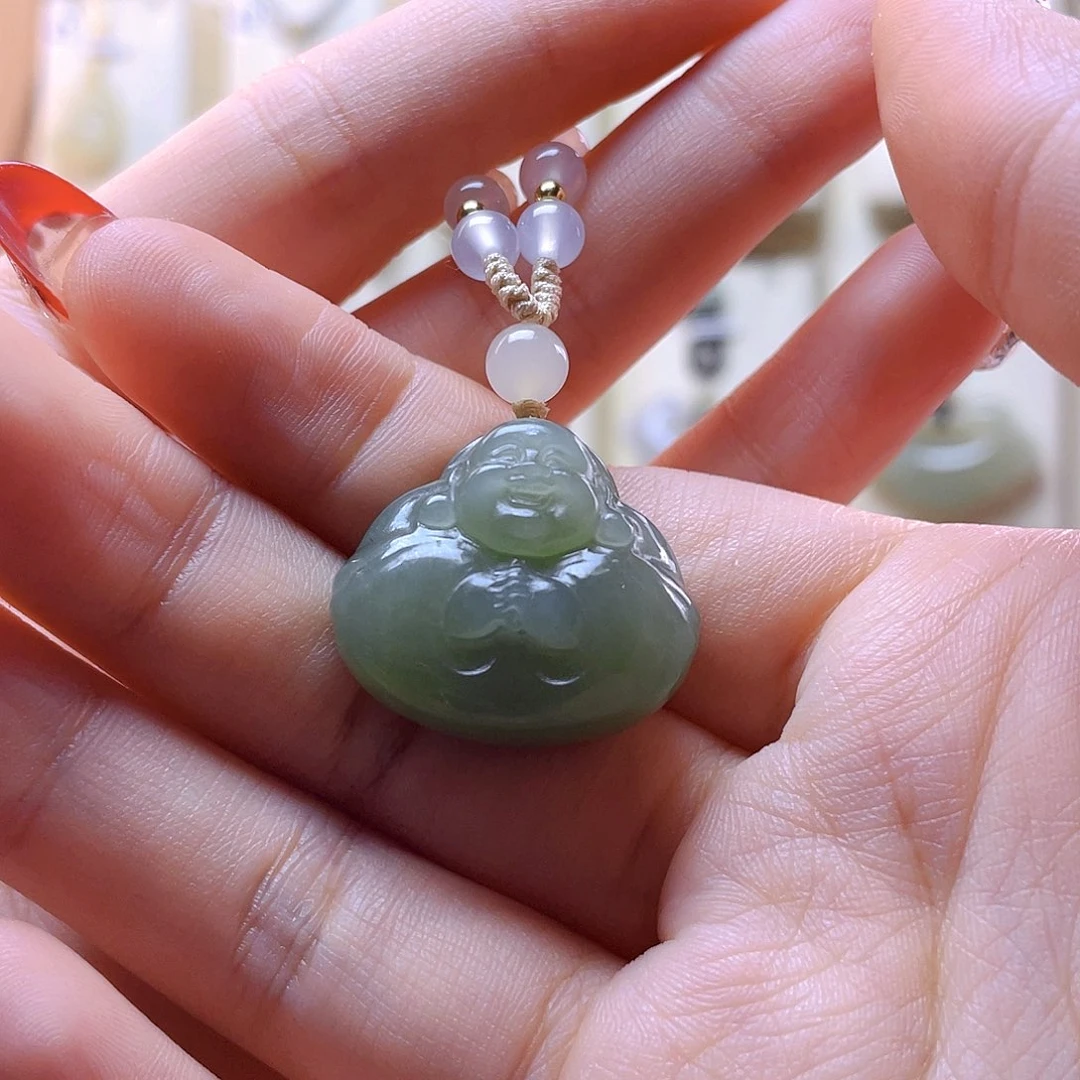 和田玉吊坠(赠链)未镶嵌呀**丫