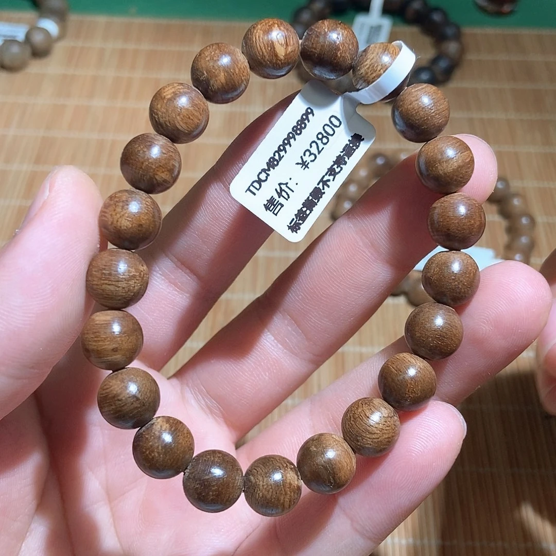 手串沉香芽庄红土9mm单圈 九九沉7克➕