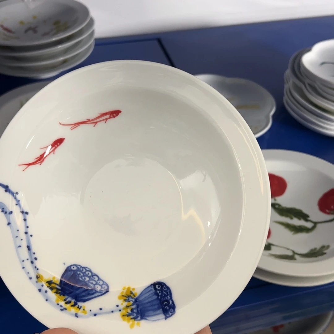 瓷片景德镇陶瓷手工手绘制作