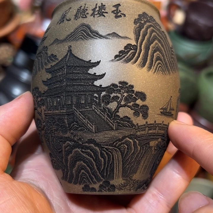 茶杯紫砂宜兴紫砂主人杯