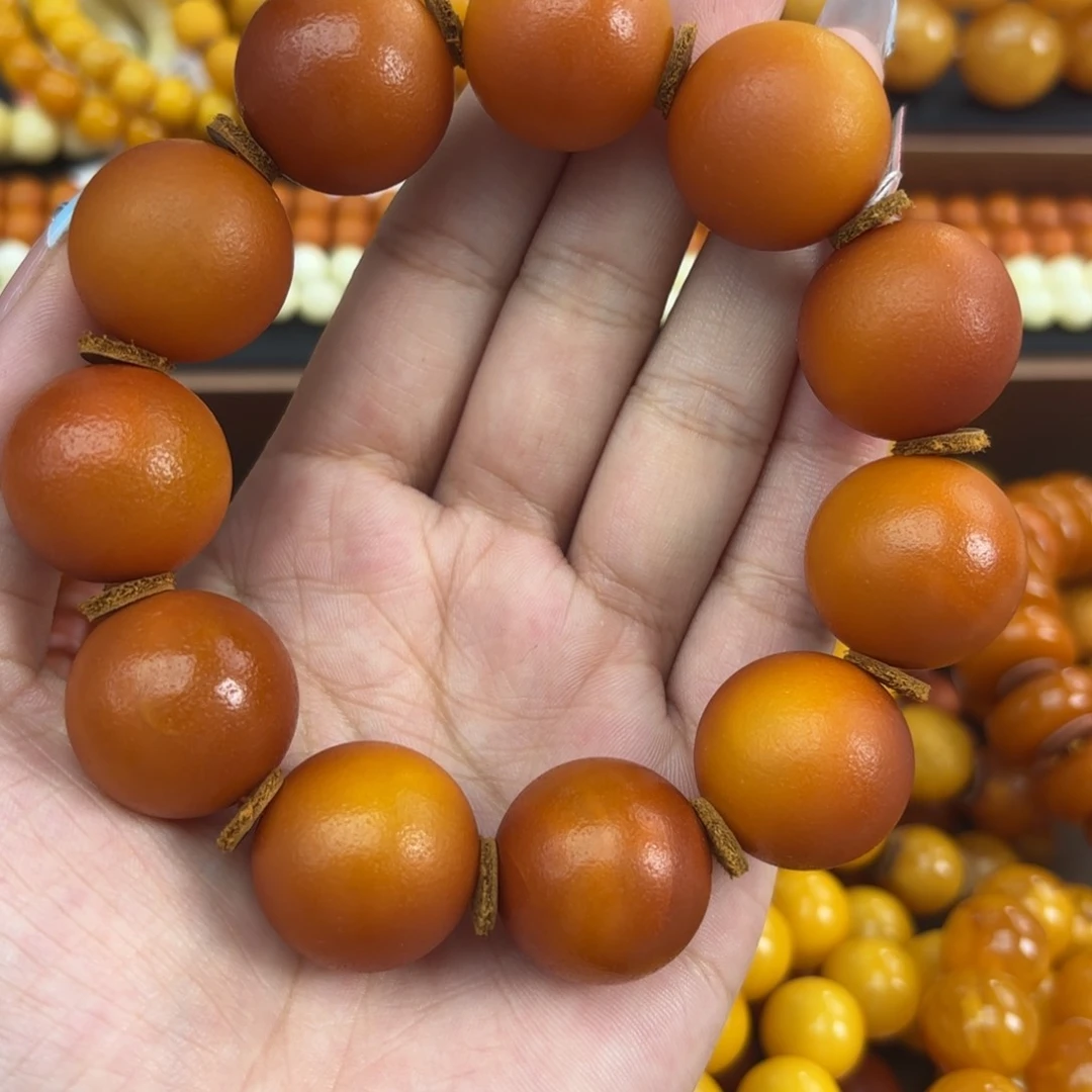 未镶嵌琥珀手链蜜蜡