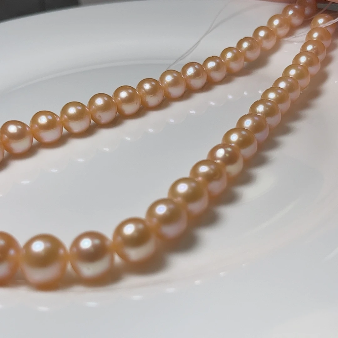 颈饰淡水珍珠未镶嵌10-12左右中国红显肤白显贵