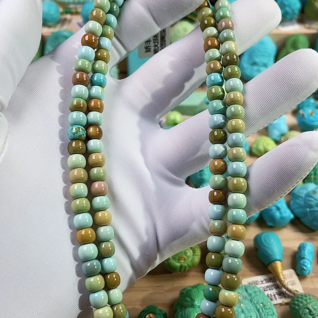 绿松石未镶嵌珠宝奇石6mm