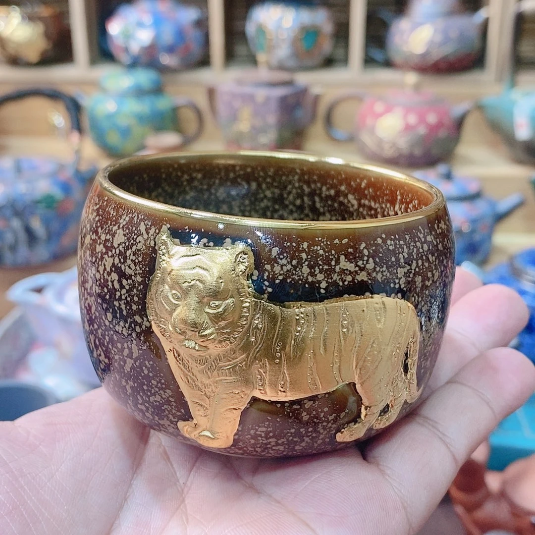 粗陶志野柴烧茶器