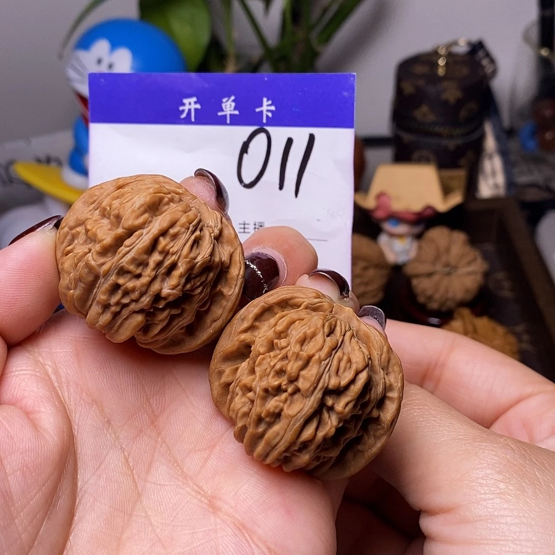 吊坠桃核文玩核桃四座楼39全品n