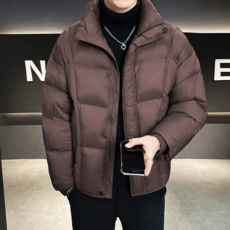 重磅90白鸭绒外套男士羽绒服冬季加厚保暖云朵泡芙羽绒面包服上衣