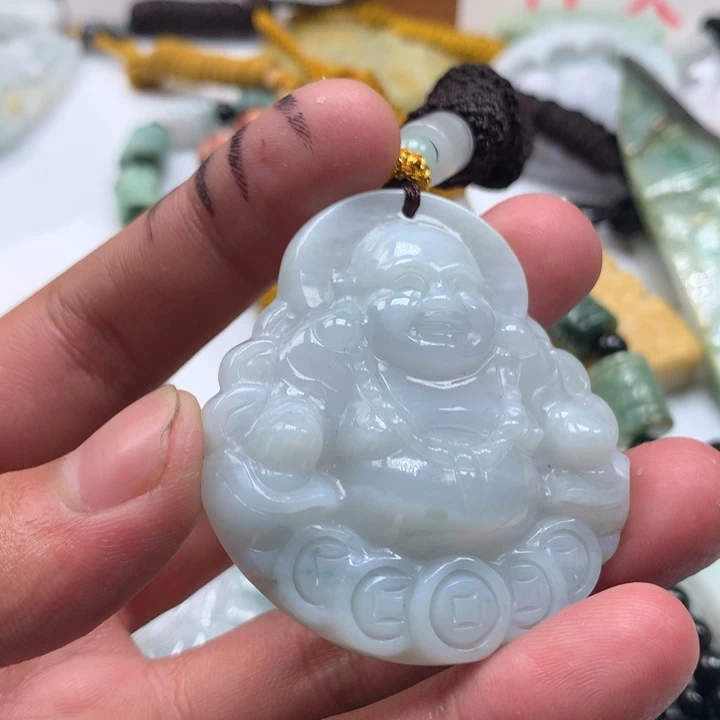 颈饰未镶嵌翡翠保真天然a货翡翠
