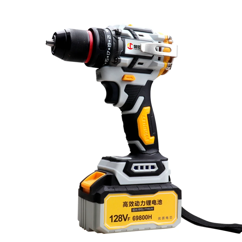 纯铜无刷 敲击大钢炮 锂电池两块 起拧螺丝家用