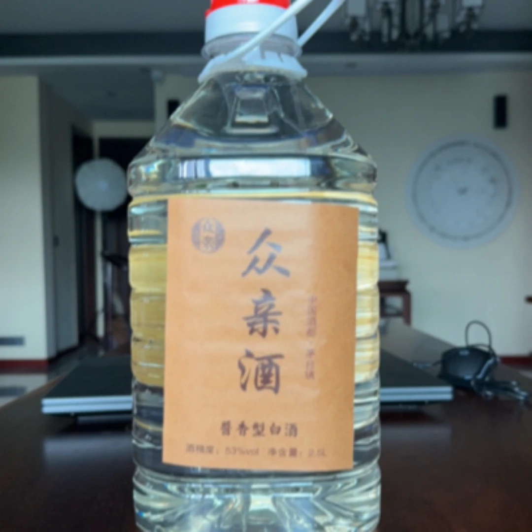众亲众亲酒 大曲坤沙酱香型白酒2.5L桶装53%Vol