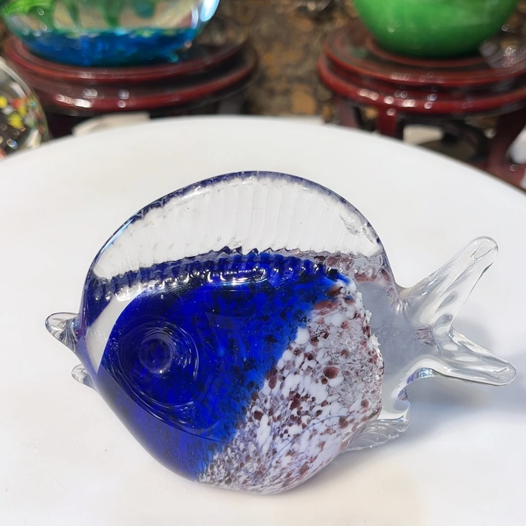 【闪购商品】琉璃手工艺品纯手工制作微瑕小鱼