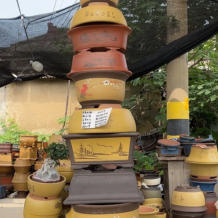 紫砂花盆紫砂茶具礼盒套装女夏