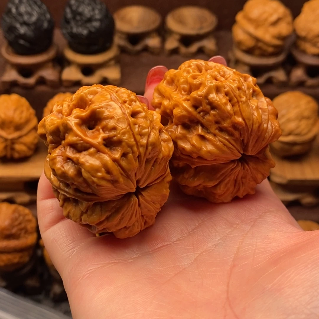 文玩核桃把件48飞龙金蟾