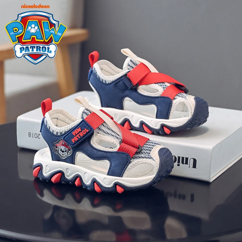 汪汪队男童凉鞋痞帅炸街2025夏季新款透气包头男孩宝宝鞋防滑防臭