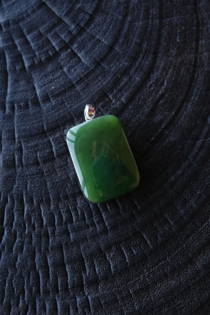 怦然·竹苑丨和田玉吊坠 W25112362 925银 多样性发其一